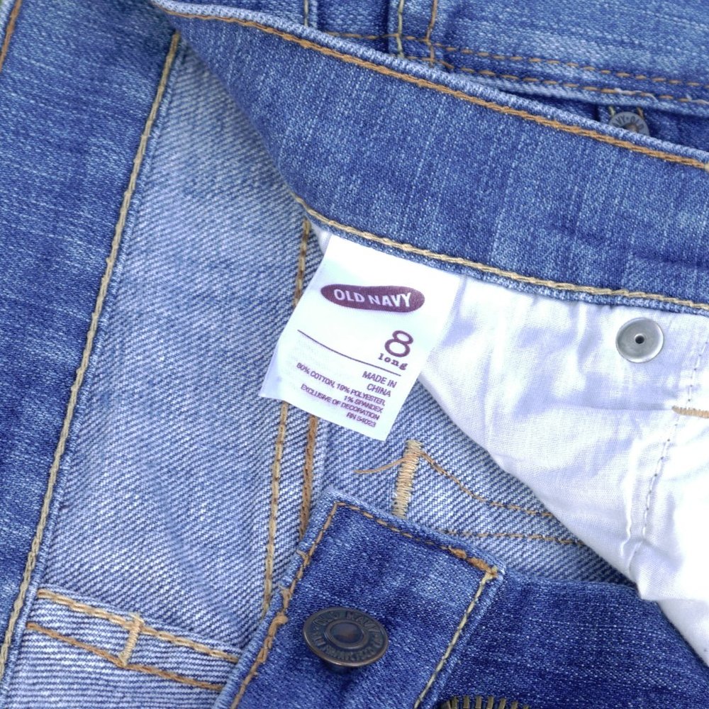 Old Navy Diva Boot Cut Jeans Size 8 Long - Picture 11 of 11